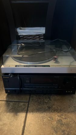 Yamaha Turntable with Sherwood Receiver