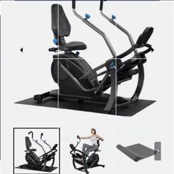 Teeter FreeStep Recumbent Cross Trainer And Elliptical (FreeStep Mat Bundle)