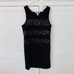 AA Studio AA Black Sequin Stripe Dress