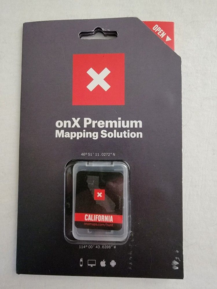 OnX Premium Mapping Solutions NEW in Package (California)