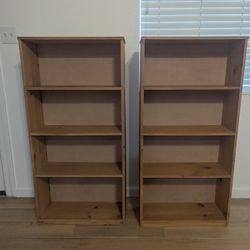 Wooden Bookshelves