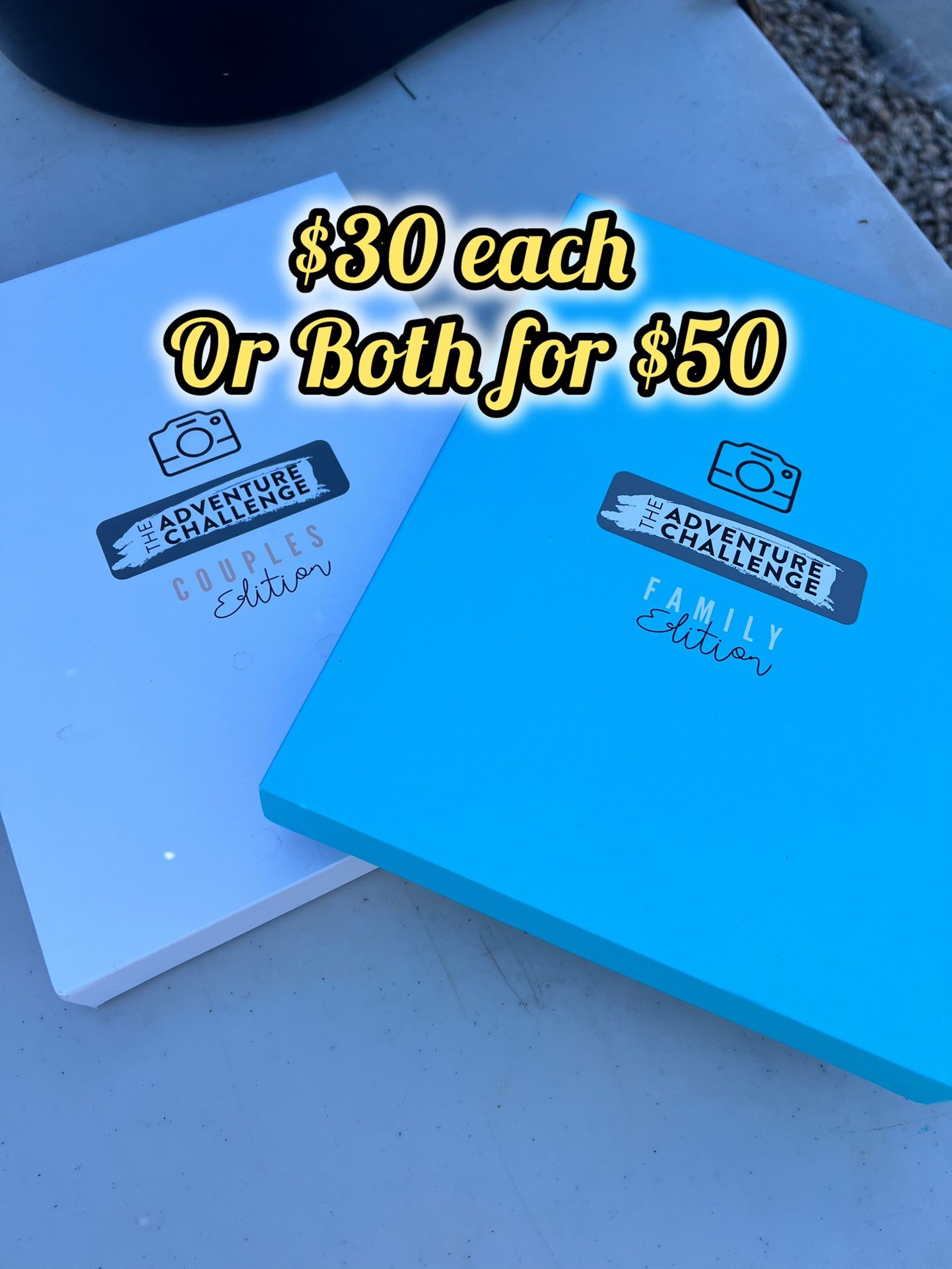  The Adventure Challenge: Couples & Family Editions Halloween Z Christmas Gift Wedding Party Women’s Kids Yard Sale