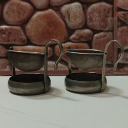 LOT OF 2 Vintage (1950s) SWIVELING TEABAG STRAINERS  EXCELLENT CONDITION! Read Description.