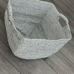 Large Woven Storage Basket with Handles