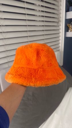Orange Fur Bucket Hat