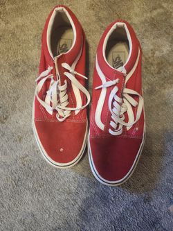 Men's Red Vans - YES AVAILABLE 