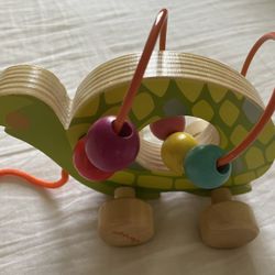 Janod Wooden Pull Turtle Toy