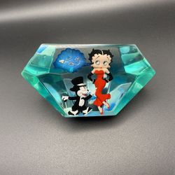 Westland Giftware Rare Collectible Betty Boop & Bimbo Diamond Resin Paperweight