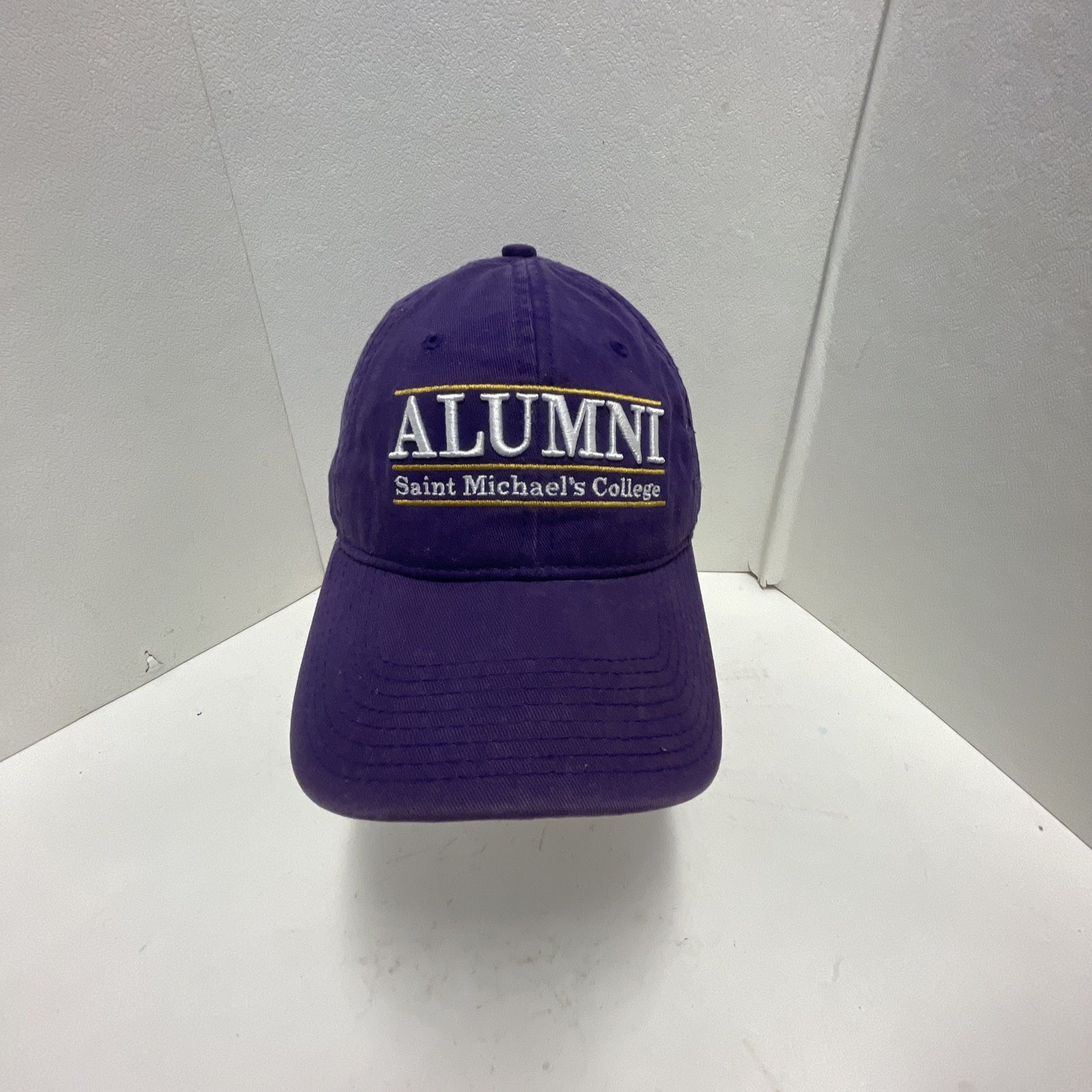 Vintage Saint Michaels College Alumni StrapBack Hat Cap The Game Split Bar