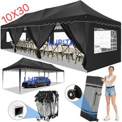 10x30 EASY UP Gazebo Wedding Party Tent Canopy  With Sidewalls-(FOR SALE) Carpa