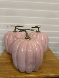 Pink Baby Shower Pumpkins