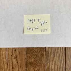 1991 Topps Baseball Cards Complete Set. 