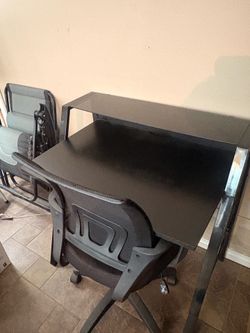 Desk and chair