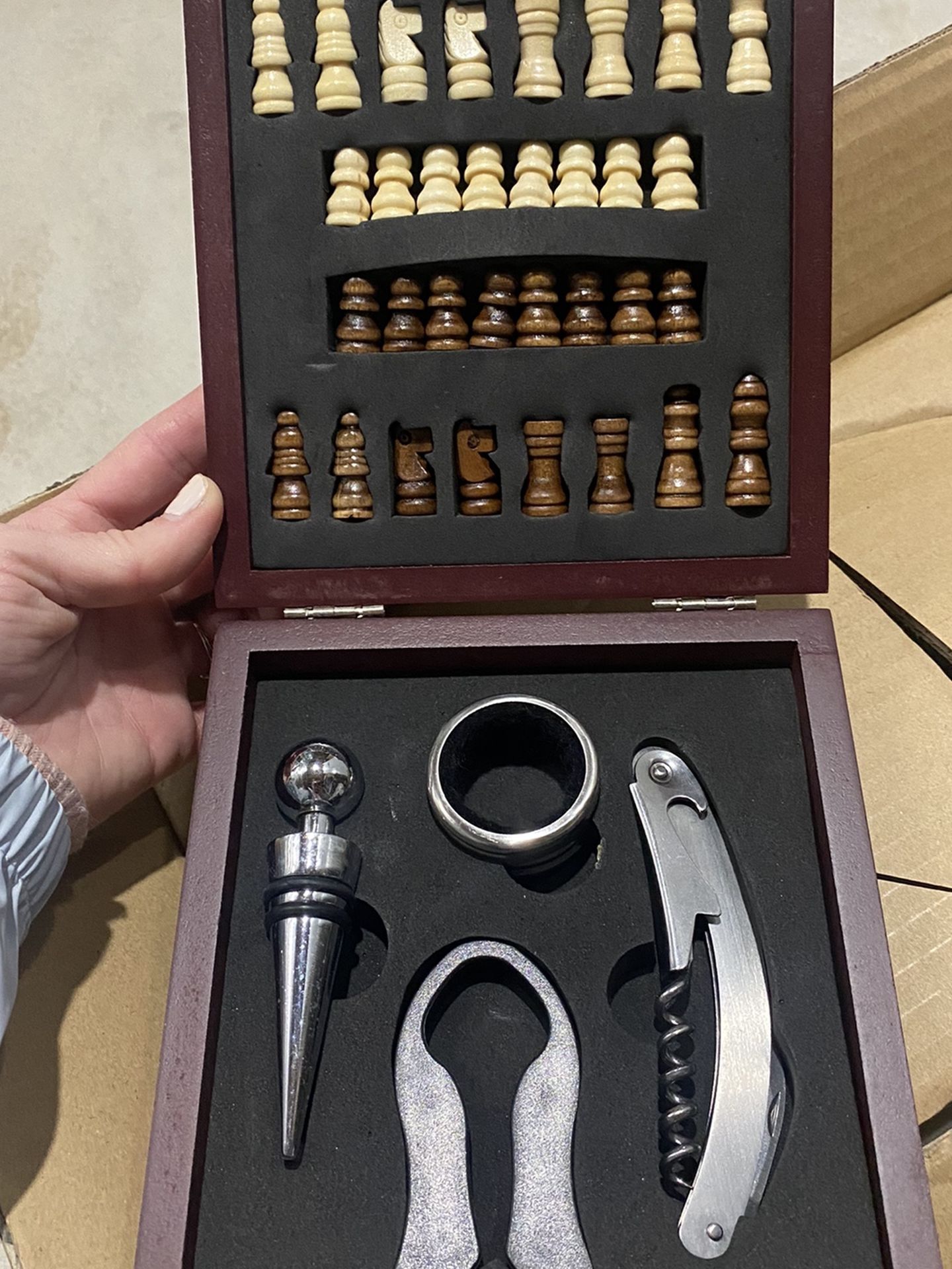 Wine Tool Kit & Chess Board