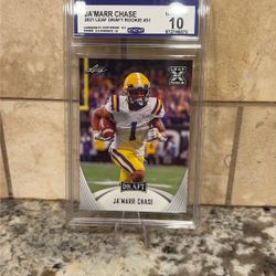 Ja’marr Chase Rookie Graded Gem Mint 10