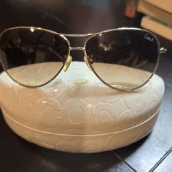 Coach Gold Aviators 