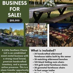 Wedding/event Table Rental Business For Sale