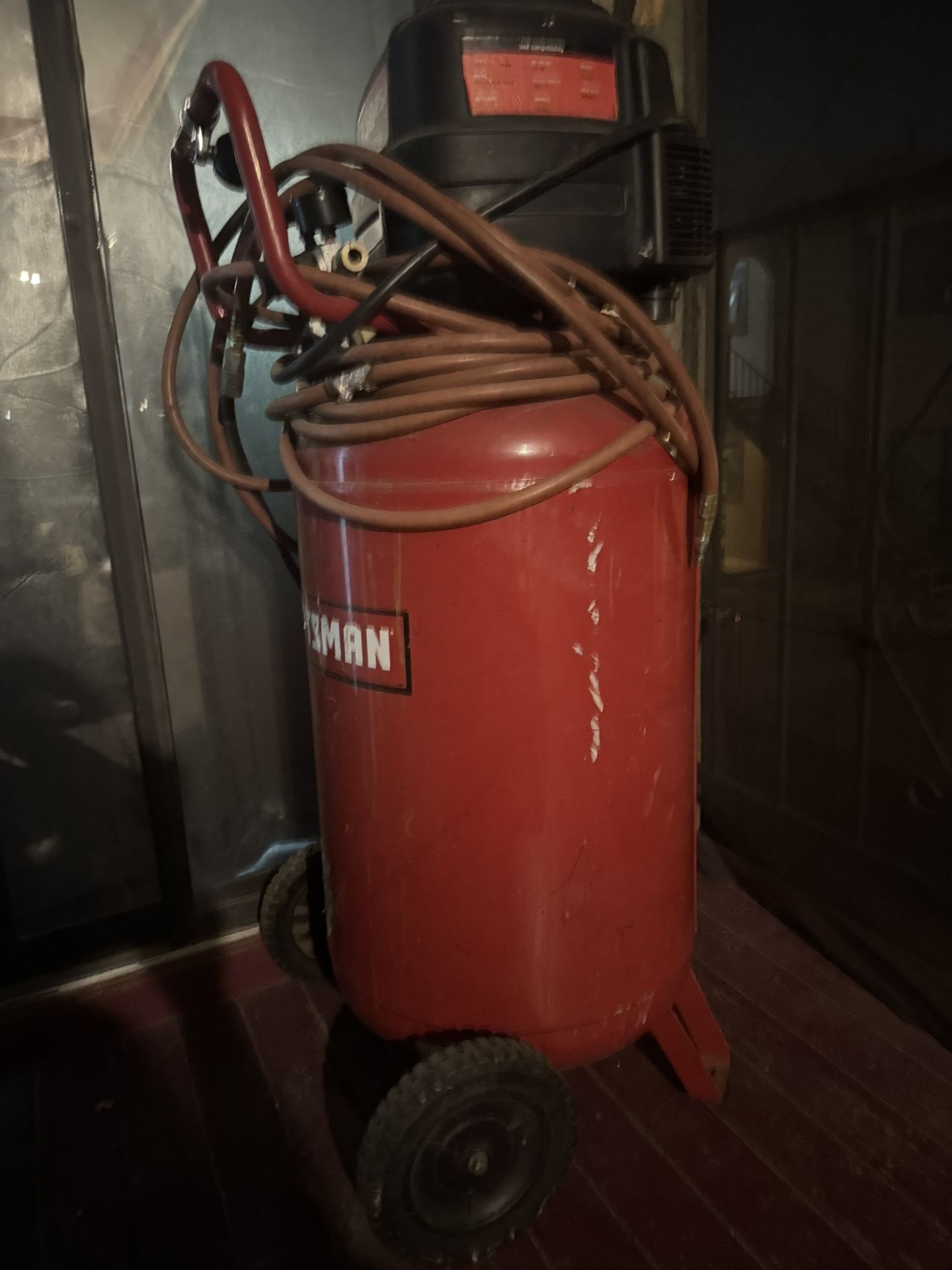 Red Craftsman Air Compressor 33GAL