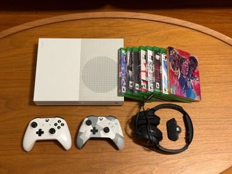 Xbox One S Console Bundle with Games and Controllers