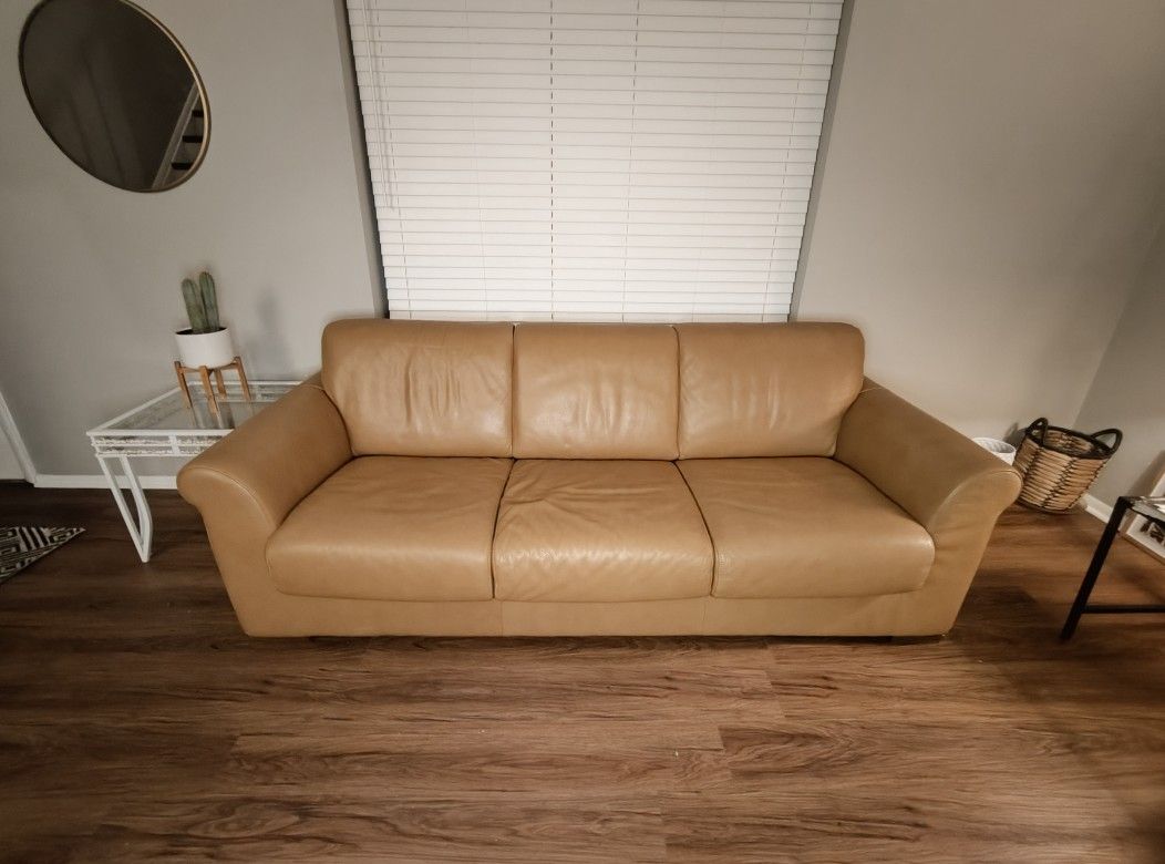 Natuzzi Leather Sofa Sleeper 