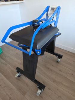 Geo Knight K20 Heat Press on Rolling Stand - Digital Clamshell, Made in USA