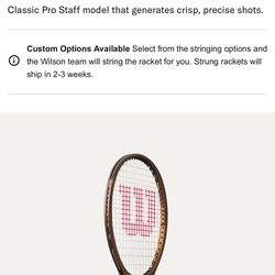 Wilson PRO STAFF 97 V 14 - Tennis Ball Collector Included