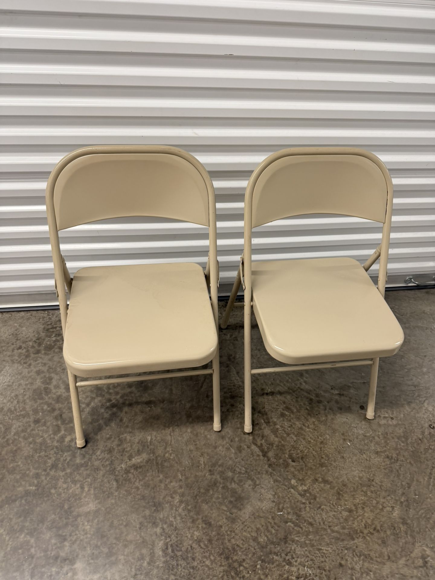 Cosco Antique Sand Metal Folding Chair 2 pk