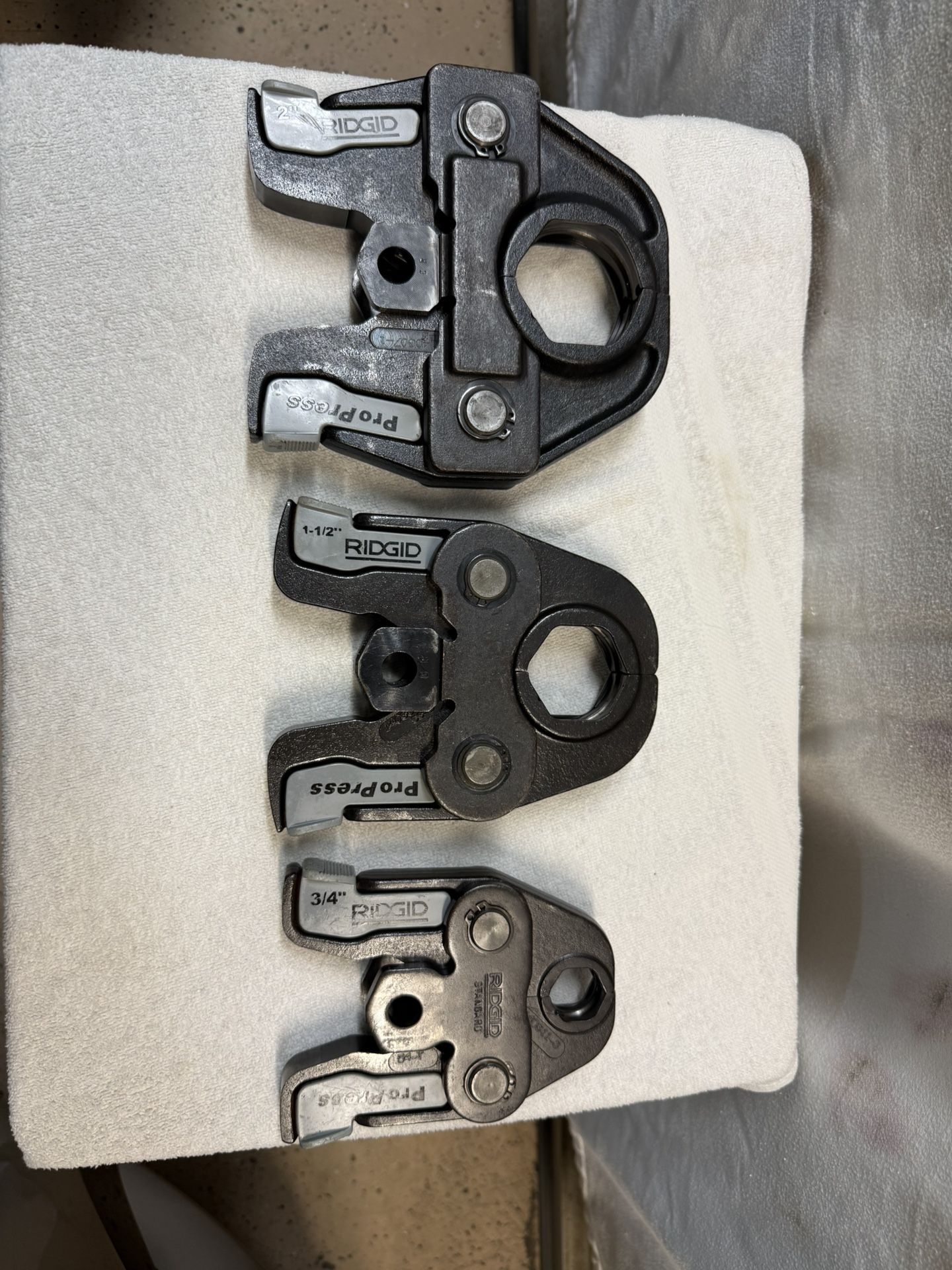 RIDGID Propress Jaw Size 3/4”, 1-1/2”, 2”( See Description Below )