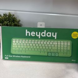 Heyday Full Size Wireless Keyboard Green