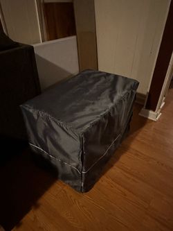 Dog kennel with cover