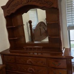 Solid wood dresser