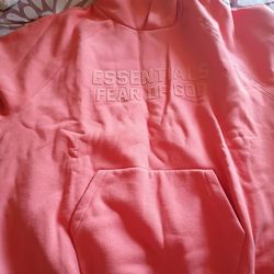 Essentials Orange Coral Hoodie