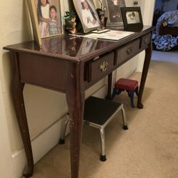 Hall Drawer Table Console wood dresser shelf 