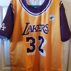 Reversible Lakers/Dodgers Jersey Style Shirt 