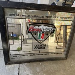Mexican Soccer Coors Light Plaque 