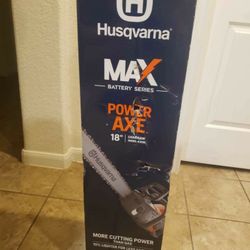 Husqvarna Power Axe 350i 40V 18in Brushless Battery 7.5Ah Chainsaw with battery and charger