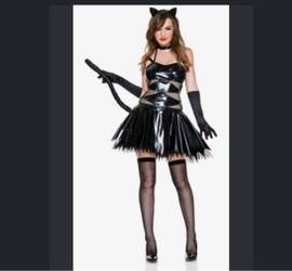 Sexy Slashed Cat Woman Adult Costume