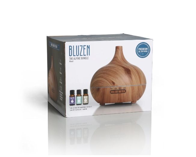 BLUZEN Alpine Diffuser Bundle + 3x 5mL Oils