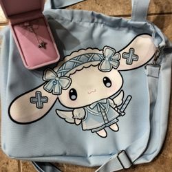 Cinnamon roll Tote Bag And Necklace 