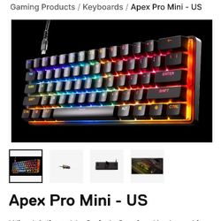 Steelseries Apex Pro Mini Gaming Keyboard - US Wired
