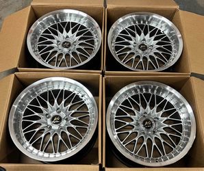 19 INCH STAGGERED SET WORK VSXV STYLE JDM WHEELS RIMS 19X9.5 +22 / 19X10.5 +25 (5X114.3) CB: 73.1