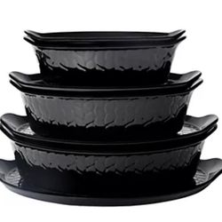 Temp-tations Carved Willow 7-Piece Essential Bake and Serve Set  