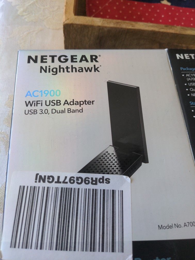 Netgear Nighthawk See 1900 Wi-Fi USB Adapter USB 3.0 Dual Band New Open Box.