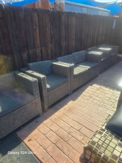 2 patio sets, (love seat and 2 chairs) free to renovate, excellent bone structure