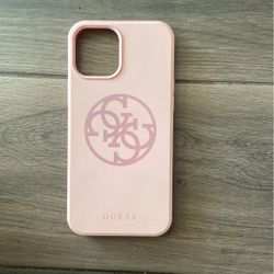 Pink Guess Phone Case