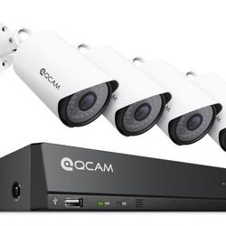 PoE NVR Video Security System 4 Bullet Cameras