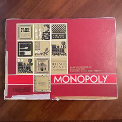 1964 Monopoly Board Game