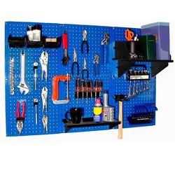Wall Control Pegboard Organizer 4 ft. Metal Pegboard Standard Tool Storage Kit - NEW