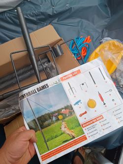 Adjustable Height Portable Tetherball Set__new