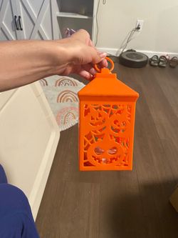 Orange Halloween Pumpkin Decorative Lantern